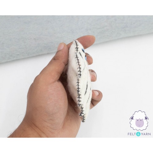 11x9cm Felt Halloween Spider Ghost Ornament