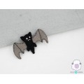 Felt Stitched Scary Bat - Felt and Yarn