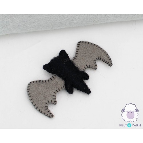 7cm Felt Stitched Scary Bat