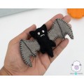 7cm Felt Stitched Scary Bat