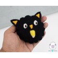 9x8.5cm Smily Felt Halloween Cat Head