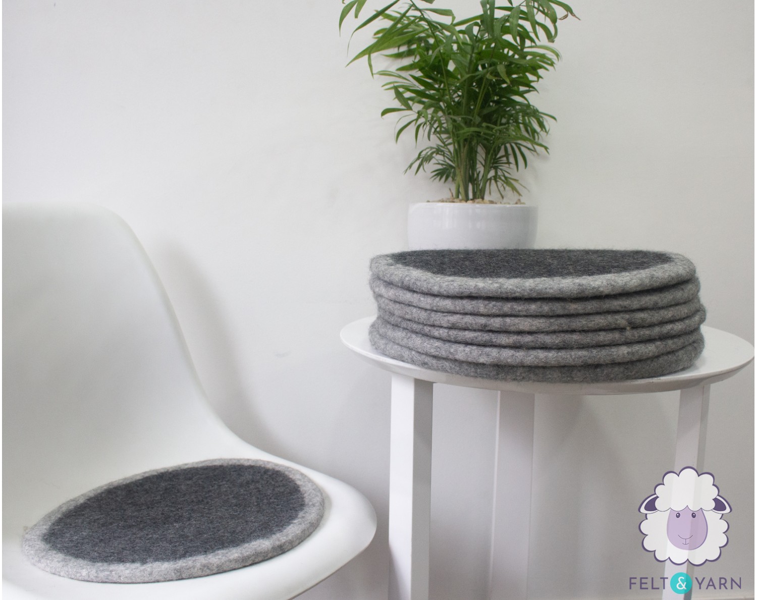 Felted Ball Chair Pad Wool Felted Seat Pad Gifts Round Ball Chair Pad 35 CM From Nepal Multi Color Chair Mat