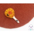 10cm Felt Halloween Spooky SpiderWeb and Boo Lollipop