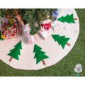 Felt Tree Skirt with Tree Design