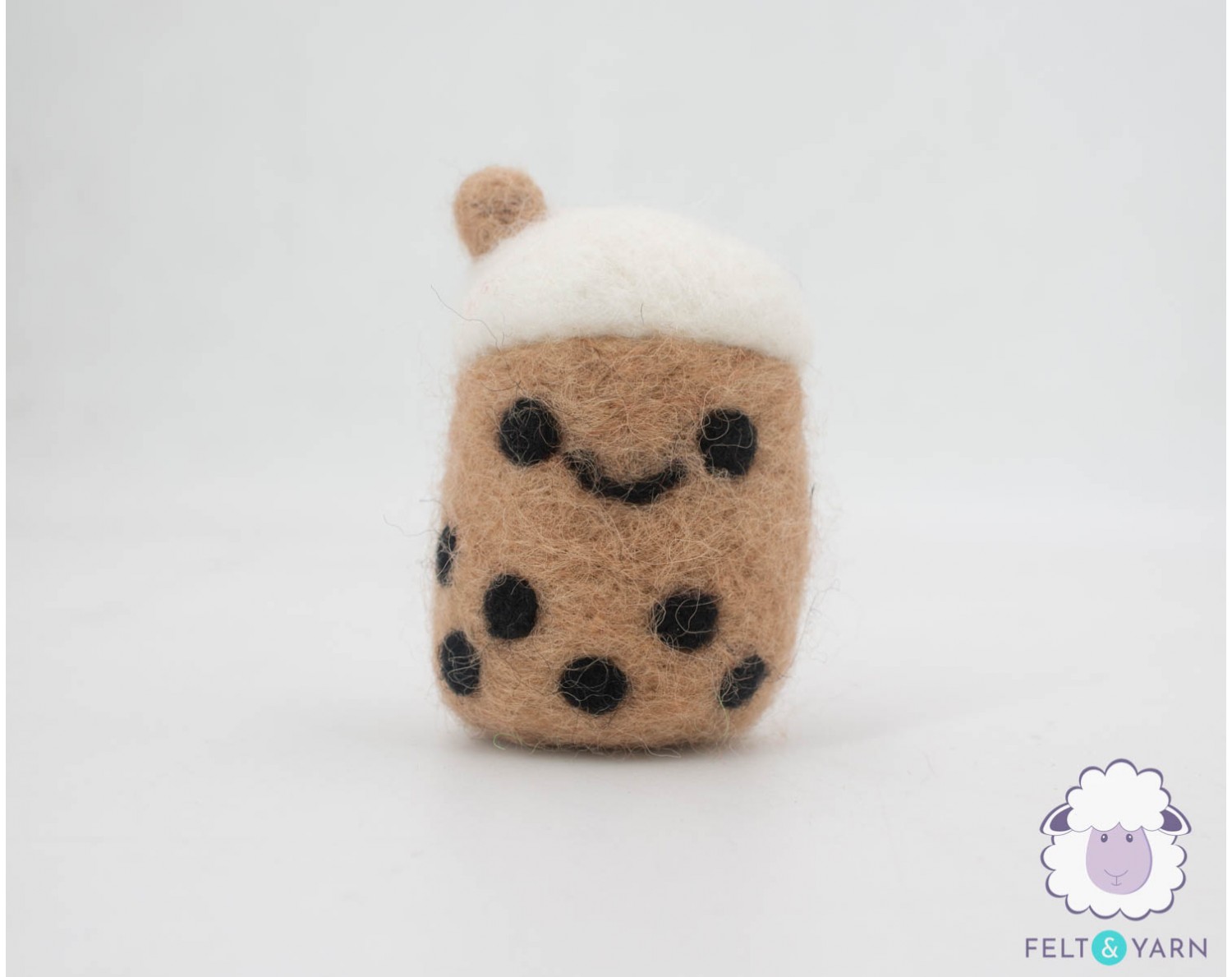 Needle Felt Bubble Tea Felt and Yarn