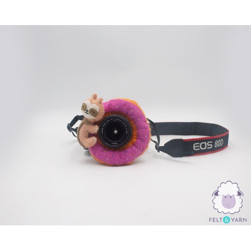 Felt Sloth Camera Lens Accessories