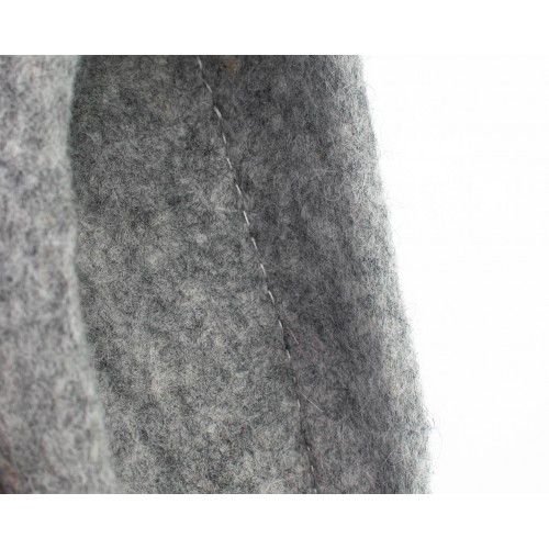 Light Grey Felt Slippers