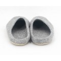 Light Grey Felt Slippers