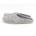 Light Grey Felt Slippers