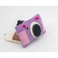 11x6cm Felt Vintage Camera