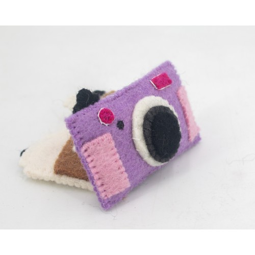 11x6cm Felt Vintage Camera