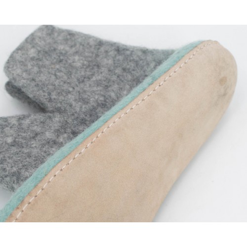 Gradient Mint Shade Felt Boot