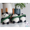 Wool Felt Cute Panda with Bamboo