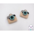 6x6cm Needle Felted Camera