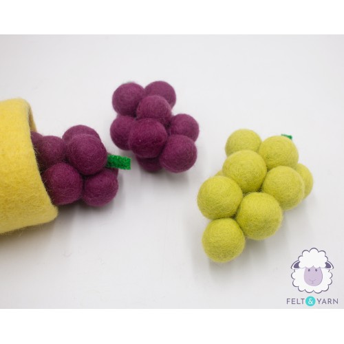 felt grapes