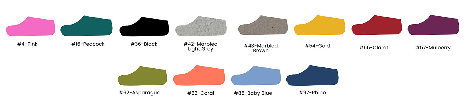 Felt Shoes Color Options