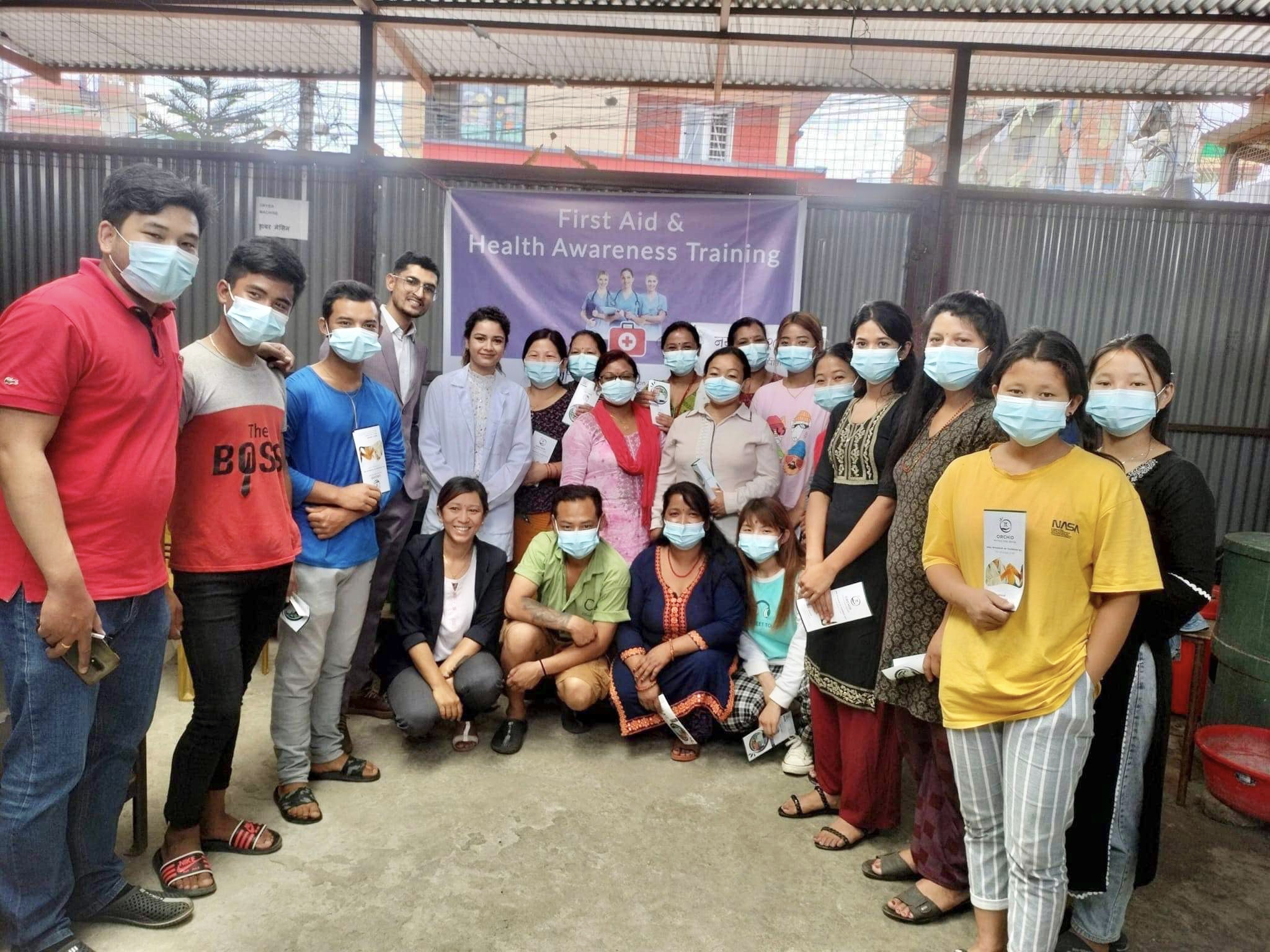 Health awareness training group at Felt and Yarn