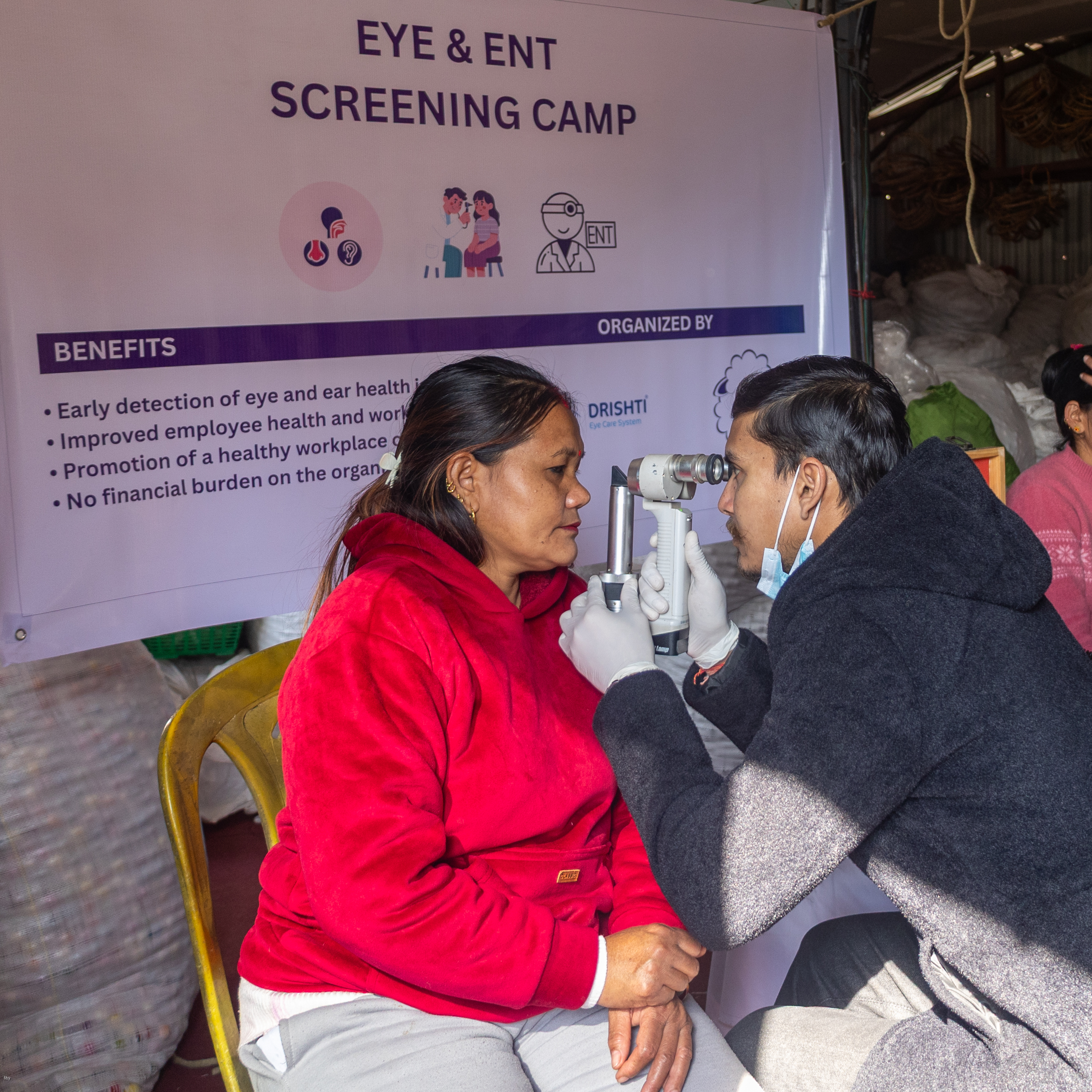 Healthcare checkup and support for artisan workers