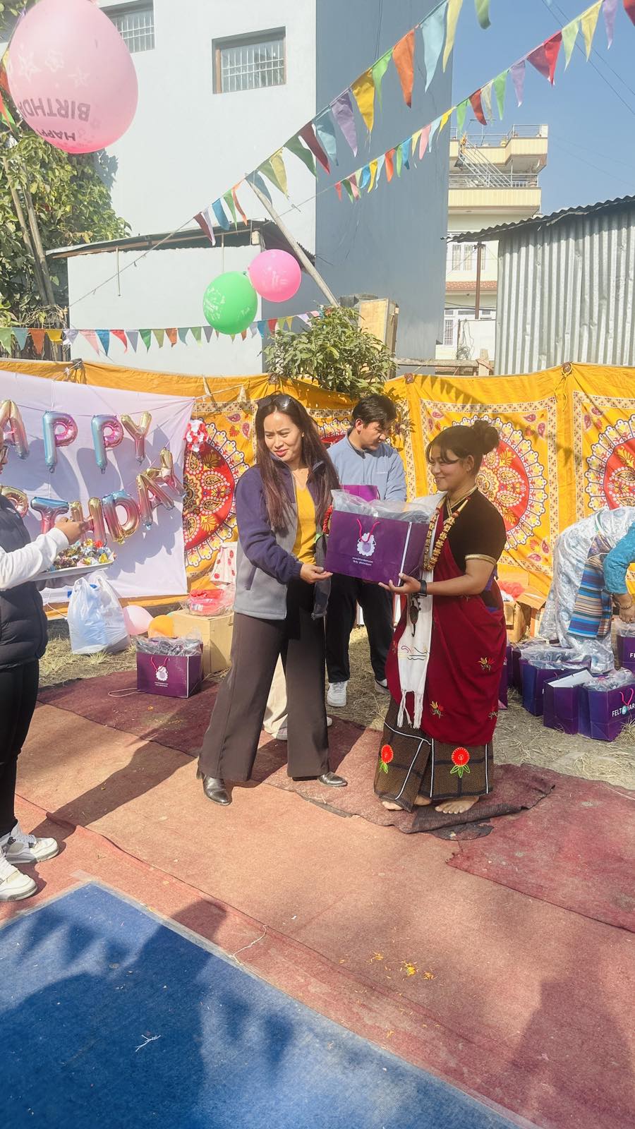 Community partnership activities with GoodWeave Nepal