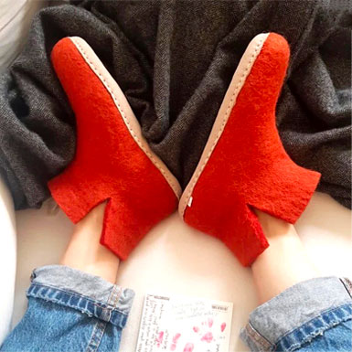 Felt Slippers and Boots