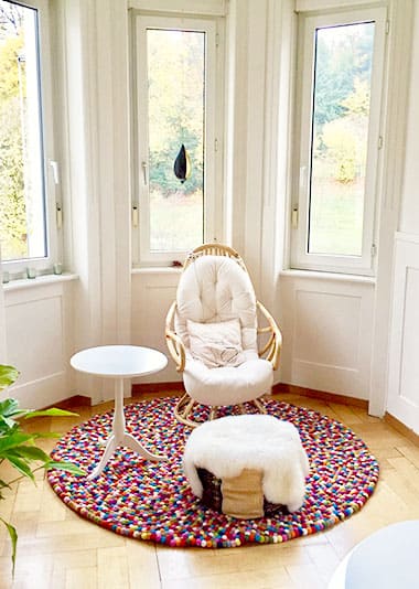 Felt Ball Rugs and Decor