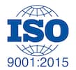 ISO 9001:2015 certification logo