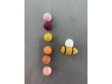 3cm Mini Cute Felt Bees