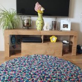 Multicolor Felt Ball Rug