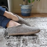 Natural Felt Ankle Boots