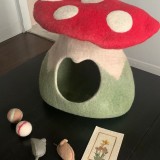 Felt Mushroom Cat House