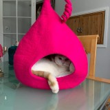Wholesale Solid Color Tendril Wool Felt Cat Cave