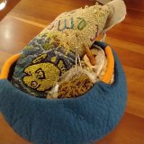 Wool Felt Basket Design Cat House