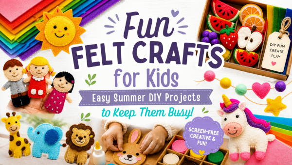Fun Felt Crafts for Kids: Easy Summer DIY Projects to Keep Them Busy